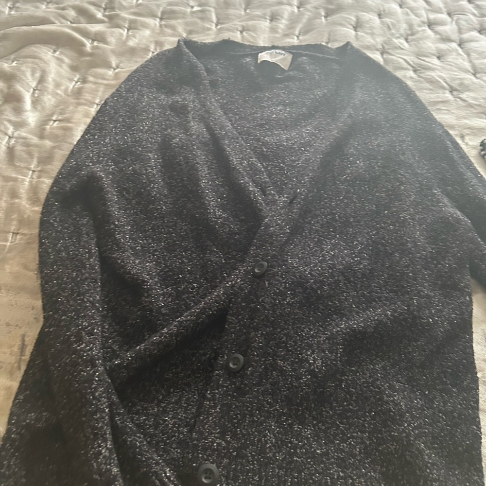 Old Navy Black Button-Up Cardigan